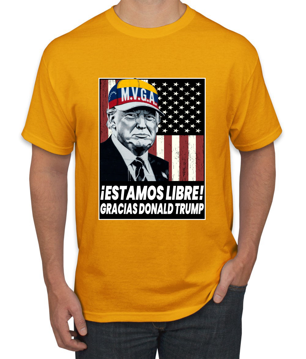 Estamos Libre, Gracias Donald Trump Make Venezuela Great Again Sweater, Unisex Men's T-Shirt