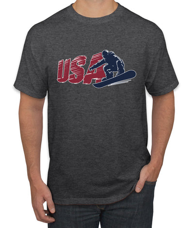 USA Winter Team Sports Fan Collection | USA Snowboarder Sweater, Unisex Men's T-Shirt