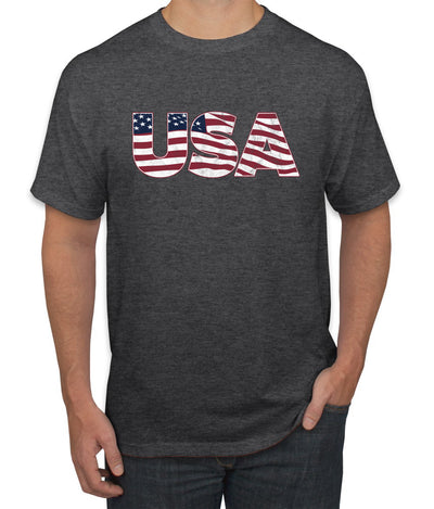 USA Winter Team Sports Fan Collection | USA Flag Fill Design Sweater, Unisex Men's T-Shirt