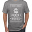 Theres Some Hos in the House Santa Ugly Christmas Sweater Men's Graphic T-Shirt