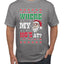 Where my Hos At Santa Funny Ugly Christmas Sweater Men's Graphic T-Shirt