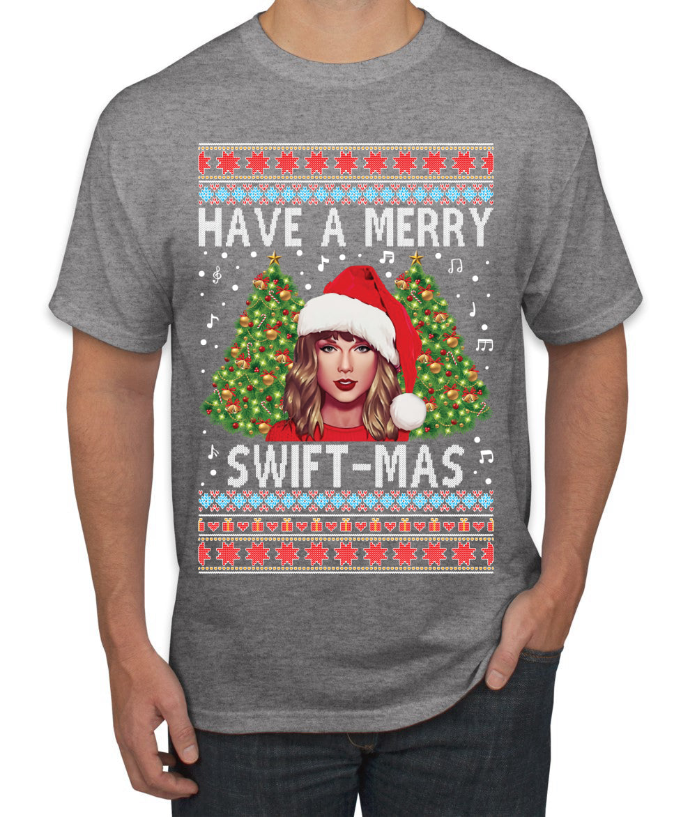 Merry Swiftmas Ugly Christmas Sweater Men's T-Shirt