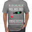 Ho Ho Ho Whole Bottle Wine Spirits Ugly Christmas Sweater Men's T-Shirt