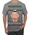 Ask Your Mom If I'm Real Funny, Funny Dirty Inappropriate Censored Santa Claus Ugly Christmas Sweater Men's T-Shirt