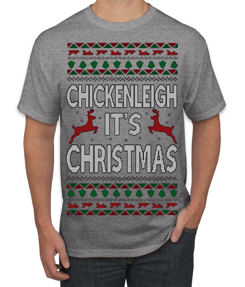 Chickenleigh It's Christmas Funny Viral Trending Meme Ugly Christmas Sweater Men's T-Shirt
