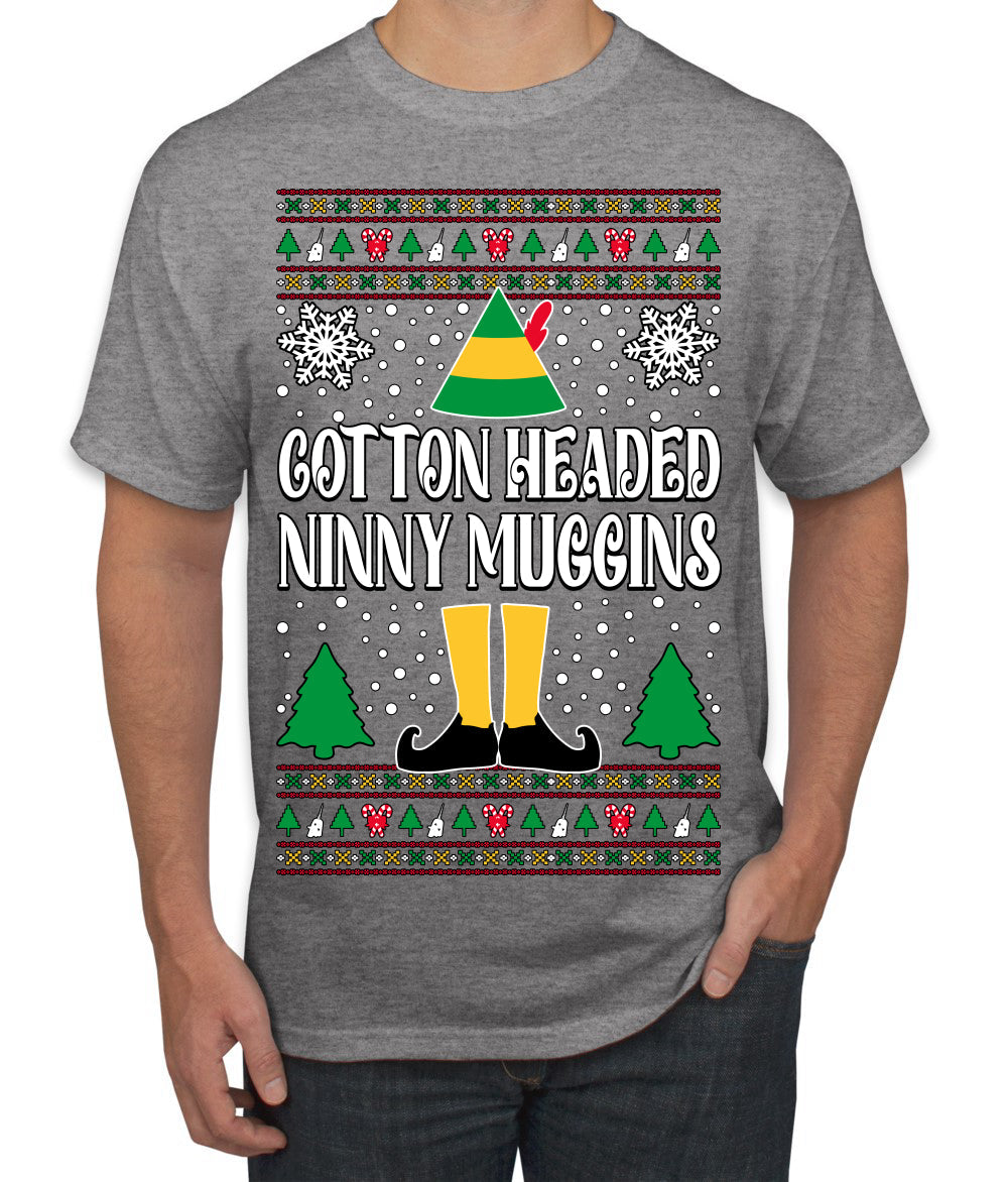 Cotton Headed Muggins Christmas Movie Quote  Ugly Christmas Sweater Men's T-Shirt