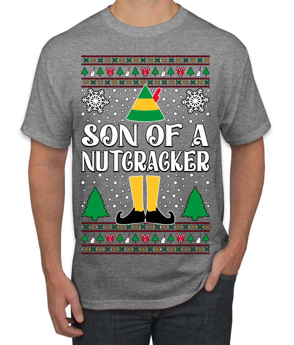 Son Of A Nutcracker Christmas Movie Quote  Ugly Christmas Sweater Men's T-Shirt