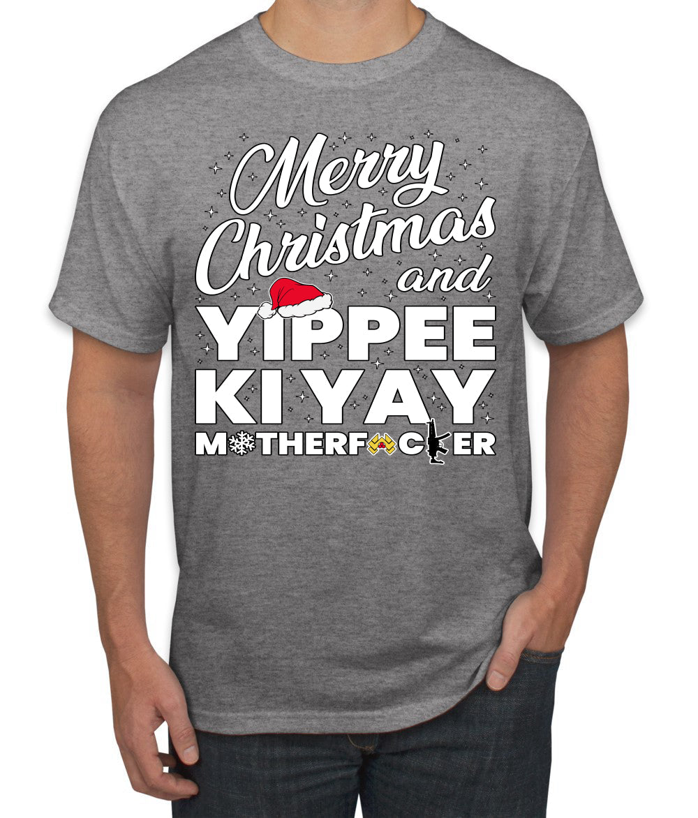 Merry Christmas and Yippee Ki Yay MOFO Christmas Men's T-Shirt