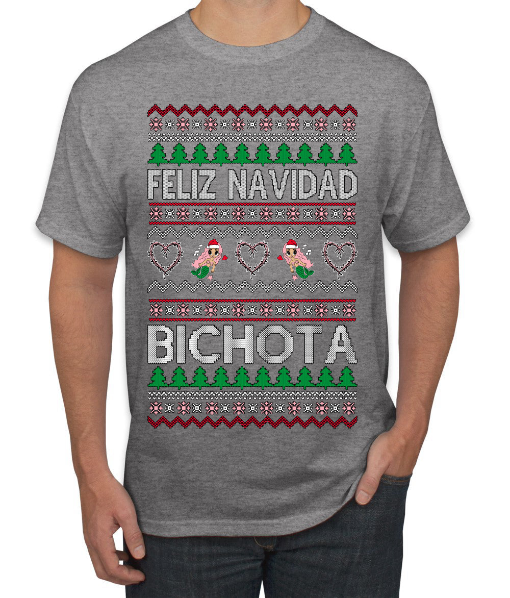 Feliz Navidad Bichota Ugly Christmas Sweater Men's T-Shirt