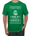 Theres Some Hos in the House Santa Ugly Christmas Sweater Men's Graphic T-Shirt