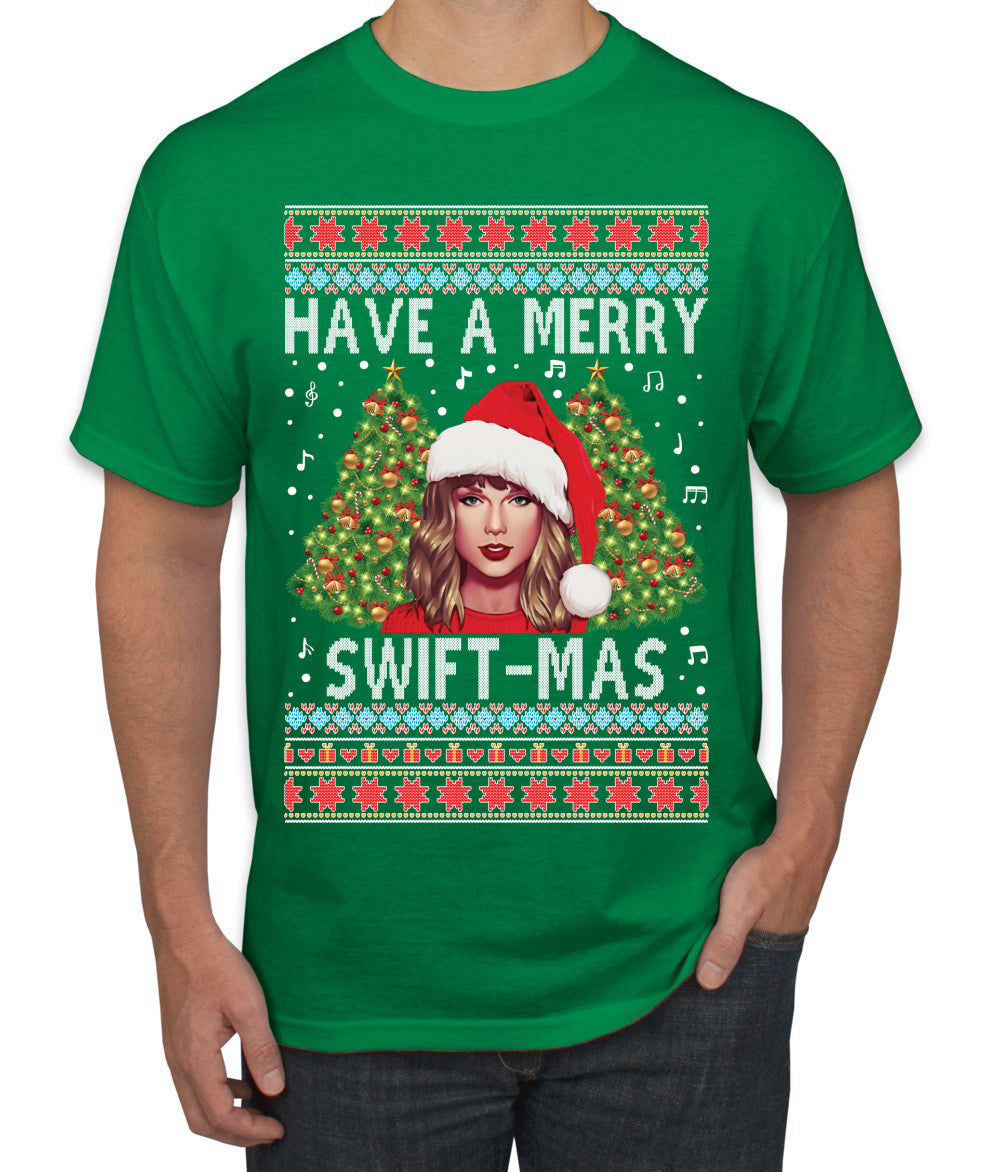 Merry Swiftmas Ugly Christmas Sweater Men's T-Shirt
