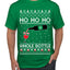 Ho Ho Ho Whole Bottle Wine Spirits Ugly Christmas Sweater Men's T-Shirt