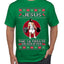 Jesus the Ultimate Deadlifter Funny Ugly Christmas Sweater Men's T-Shirt