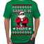 Santa Is Him Funny Gen Z Viral Meme Shades Slang Ugly Christmas Sweater Men's T-Shirt