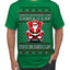 What Happens on Santa's Lap Stays on Santa's Lap, Funny Dirty X Rated Naughty Ugly Christmas Sweater Men's T-Shirt