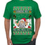 Santa Stripping Money Club Where My Ho's At Ugly Christmas Sweater Men's Graphic T-Shirt