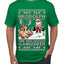Brodolph Santa Working Out Gym the Red Nosed Gainzdeer Ugly Christmas Sweater Men's Graphic T-Shirt