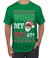 Where My Ho's At? Ugly Christmas Sweater Men's T-Shirt