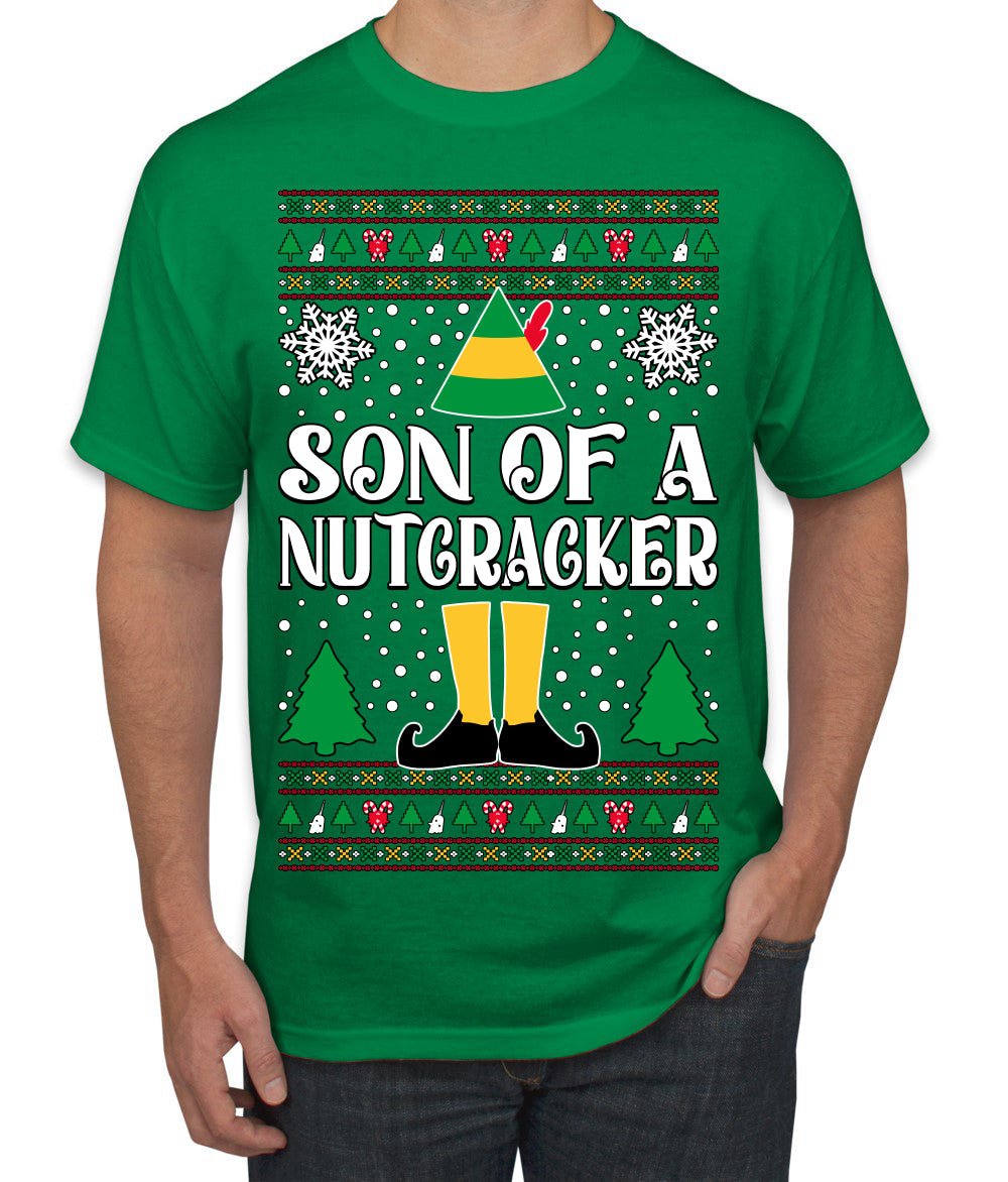 Son Of A Nutcracker Christmas Movie Quote  Ugly Christmas Sweater Men's T-Shirt