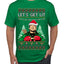 Let's Get Lit Clark Vacation Ugly Christmas Sweater Men's T-Shirt