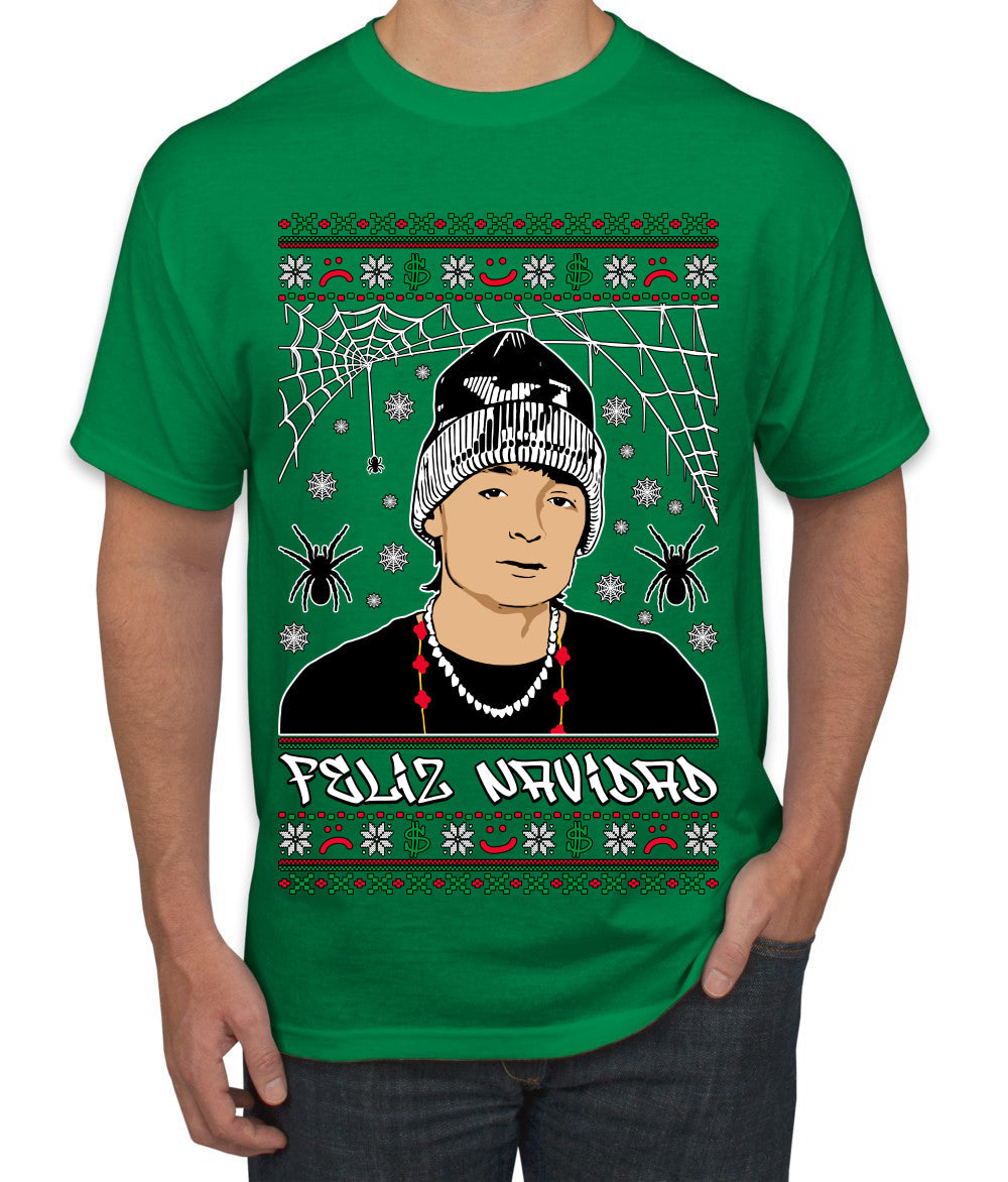 Peso Feliz Navidad Pluma Ugly Christmas Sweater Men's T-Shirt
