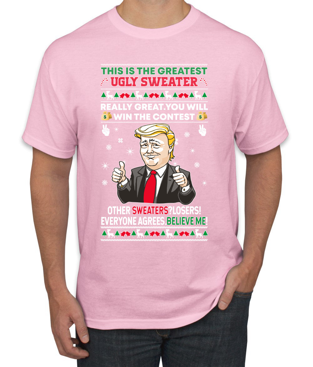 Trump This is the Greatest Ugly Christmas Sweater Men's Graphic T-Shirt