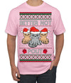 Better Not Pout, Cute Sad Santa Cats | Funny Ugly Christmas Sweater Men's T-Shirt