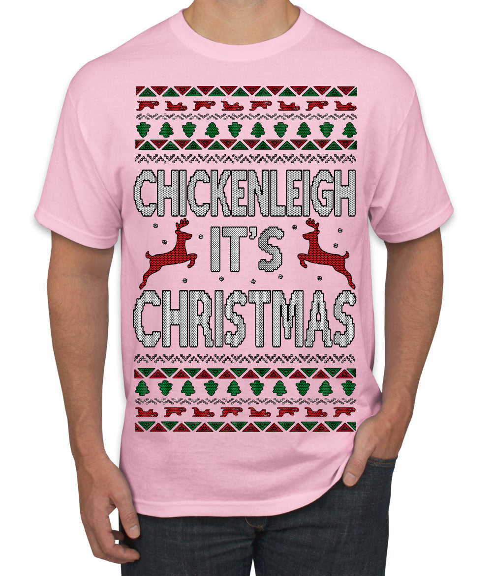 Chickenleigh It's Christmas Funny Viral Trending Meme Ugly Christmas Sweater Men's T-Shirt