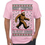 Merry Christmas Ya Filthy Humans Funny Sasquatch Bigfoot Ugly Christmas Sweater Men's T-Shirt