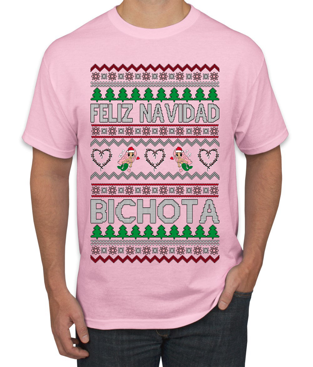 Feliz Navidad Bichota Ugly Christmas Sweater Men's T-Shirt