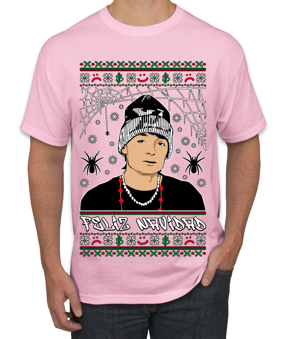 Peso Feliz Navidad Pluma Ugly Christmas Sweater Men's T-Shirt