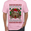 Merry Krampus Santa Folklore Figure Horror Ugly Christmas Sweater Men's T-Shirt