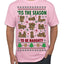 Tis' The Season To Be Naughty Unisex Ugly Christmas Sweater Men's T-Shirt