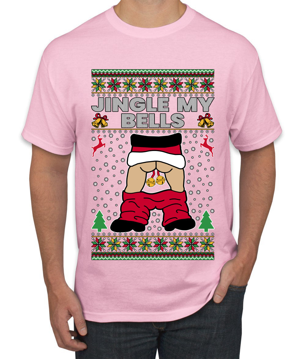 Jingle My Bells, Ugly Christmas Sweater Men's T-Shirt