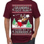 Grandma Got Run Over by a Reindeer, Funny Animated Design Rein Deer Kids TV Song Movie Ugly Christmas Sweater Men's T-Shirt