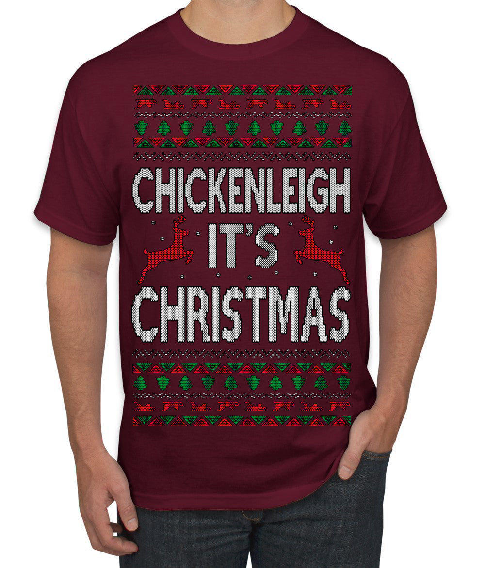 Chickenleigh It's Christmas Funny Viral Trending Meme Ugly Christmas Sweater Men's T-Shirt