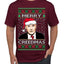 Merry Creedmas Office Humor TV  Ugly Christmas Sweater Men's T-Shirt