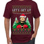 Let's Get Lit Clark Vacation Ugly Christmas Sweater Men's T-Shirt