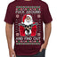 F Around And Find Out Santa Ugly Christmas Sweater Men's T-Shirt