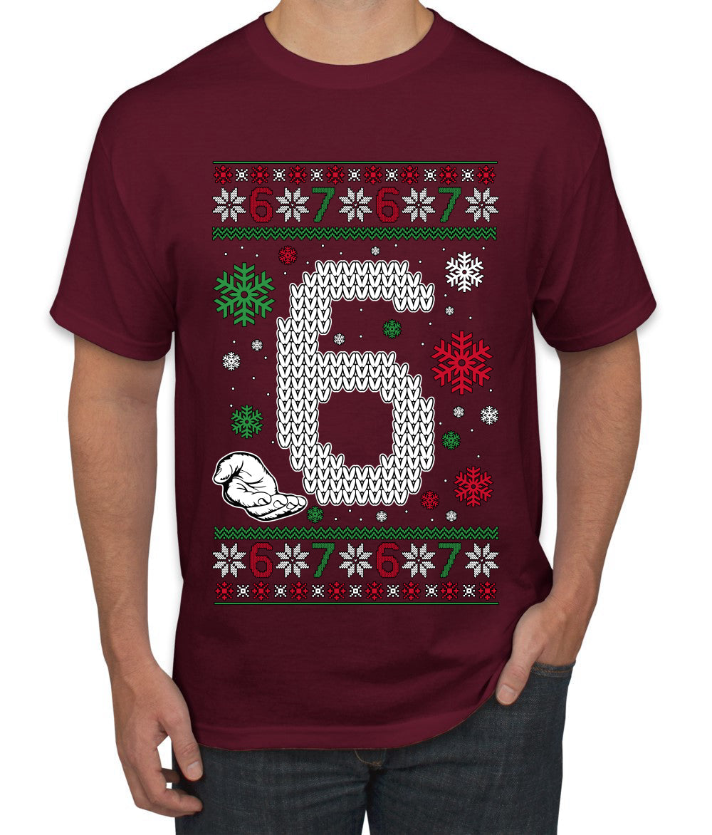 Christmas 6 Meme, Ugly Christmas Sweater Unisex Men's T-Shirt