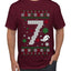 Christmas 7 Meme, Ugly Christmas Sweater Unisex Men's T-Shirt