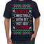 First Christmas With My Hot New Fiance Classic Newlywed Ugly Christmas Sweater Men's T-Shirt