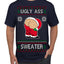 Ugly Ass Sweater Funny Santa Claus Butt Xmas Ugly Christmas Sweater Men's T-Shirt