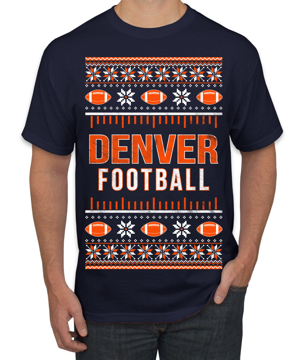 City of Denver DEN American Football Fantasy Fan Ugly Christmas Sweater Unisex Crewneck Sweatshirt