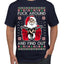 F Around And Find Out Santa Ugly Christmas Sweater Men's T-Shirt