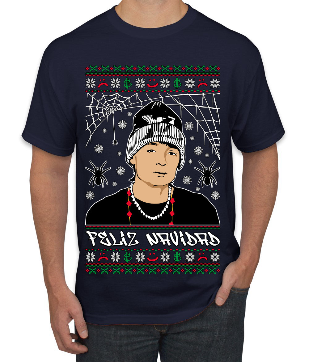 Peso Feliz Navidad Pluma Ugly Christmas Sweater Men's T-Shirt
