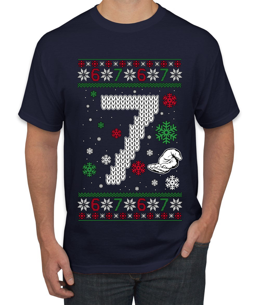Christmas 7 Meme, Ugly Christmas Sweater Unisex Men's T-Shirt