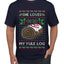 She Loves my Yule Log, Ugly Christmas Sweater Men's T-Shirt