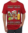 Arriba Abajo Al Centro Pa'Dentro Cheers to Health Salud Ugly Christmas Sweater Men's T-Shirt