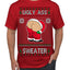 Ugly Ass Sweater Funny Santa Claus Butt Xmas Ugly Christmas Sweater Men's T-Shirt